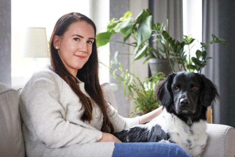 Rauli-koira osaa rauhoittua kotona. Se ei häiritse naapureita haukkumalla, vaan nukkuu yksinollessaan.